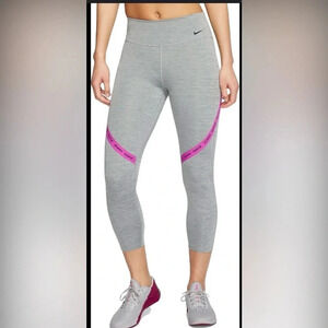 Pants Nike W ONE TGHT CROP NVLTY